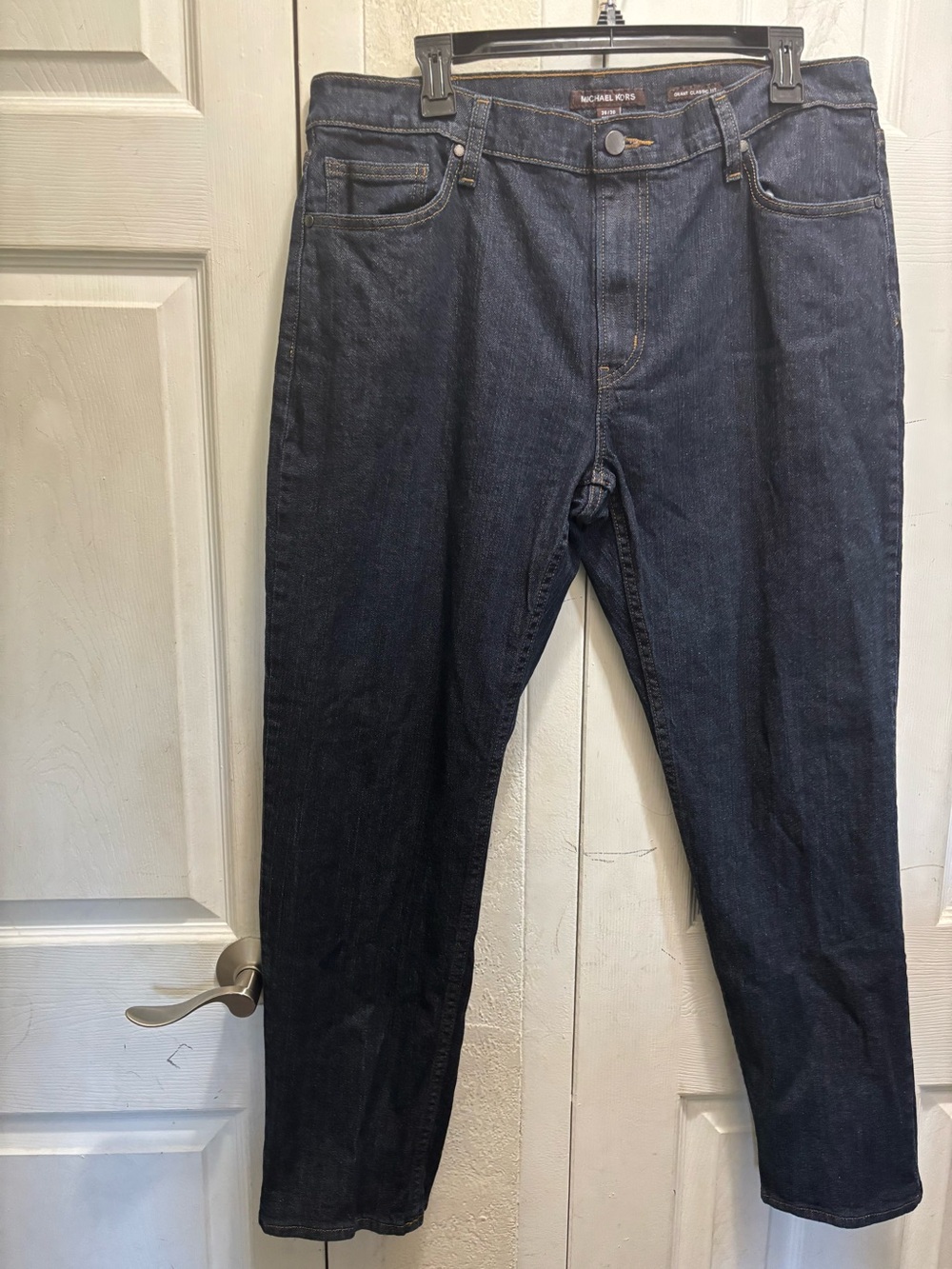 Michael Kors Men's Dark Indigo Relaxed Jeans